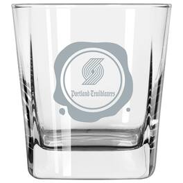 Logo Brands - Portland Trail Blazers 14oz. Frost Stamp Old Fashioned Glass - Multicolor