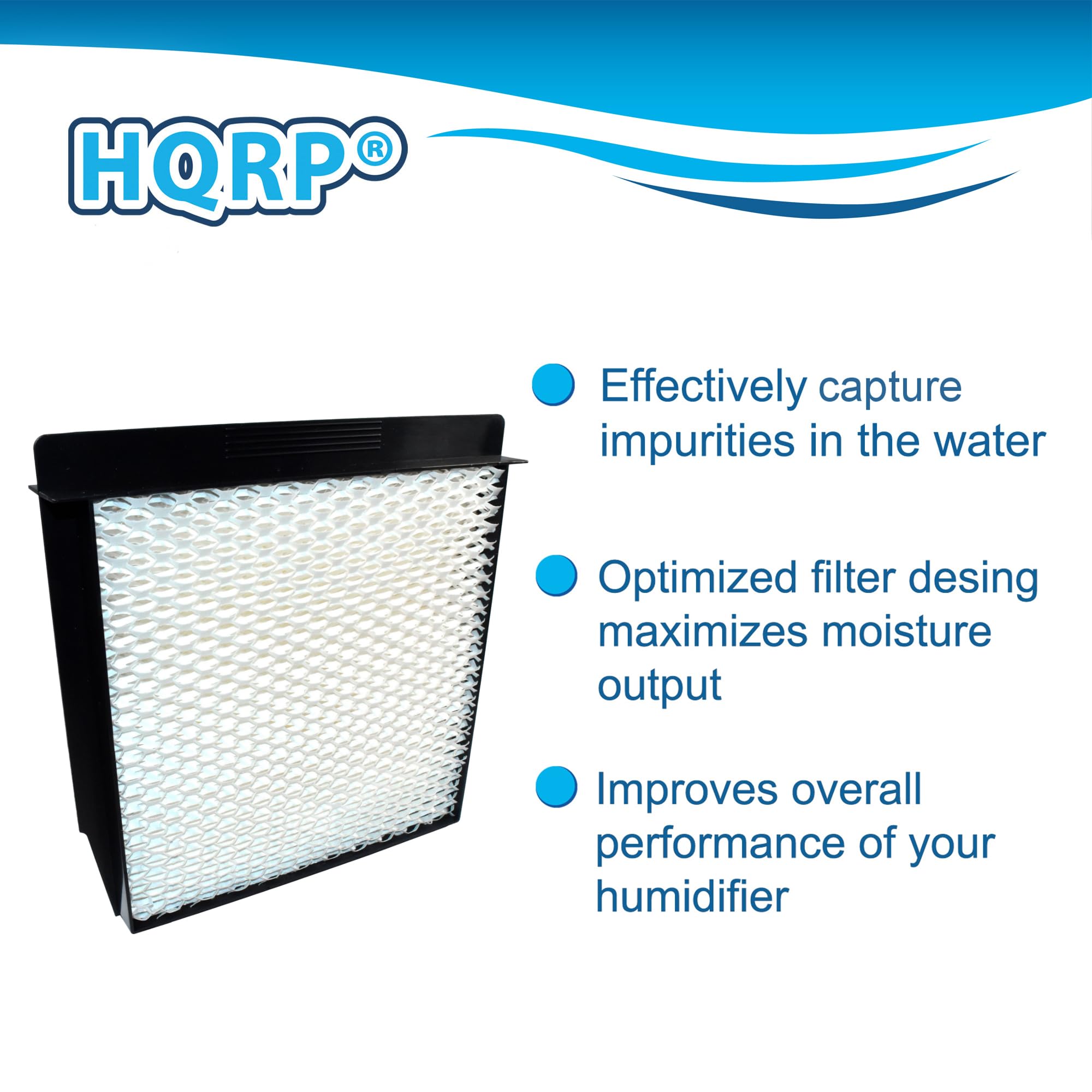 HQRP®

- Effectively capture impurities in the water
- Optimized filter design maximizes moisture output
- Improves overall performance of your humidifier