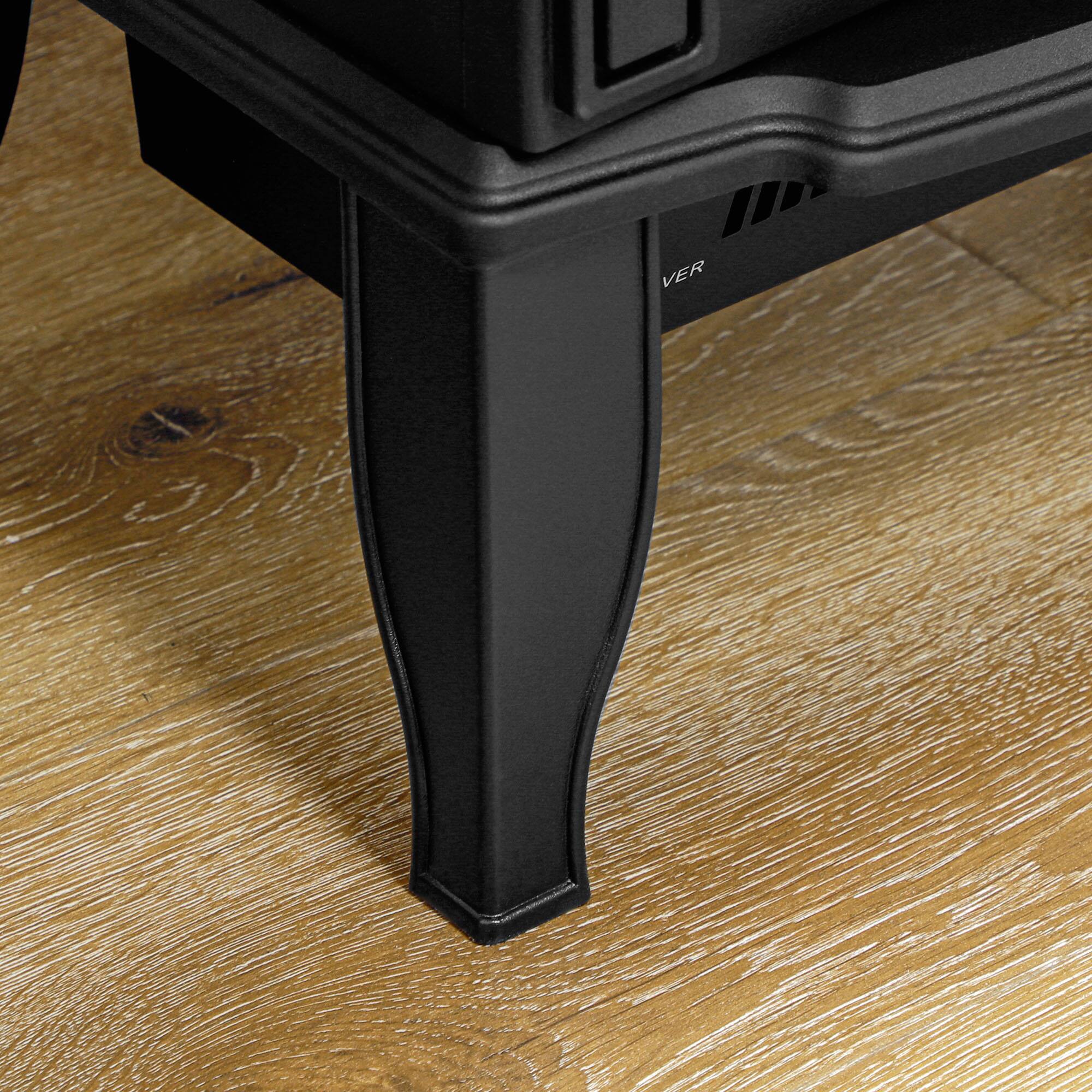 Alt View 5. Homcom - 22" Free Standing Electric Fireplace Stove, Fire Place Heater with Realistic Flame Effect, Overheat Safety Protection.