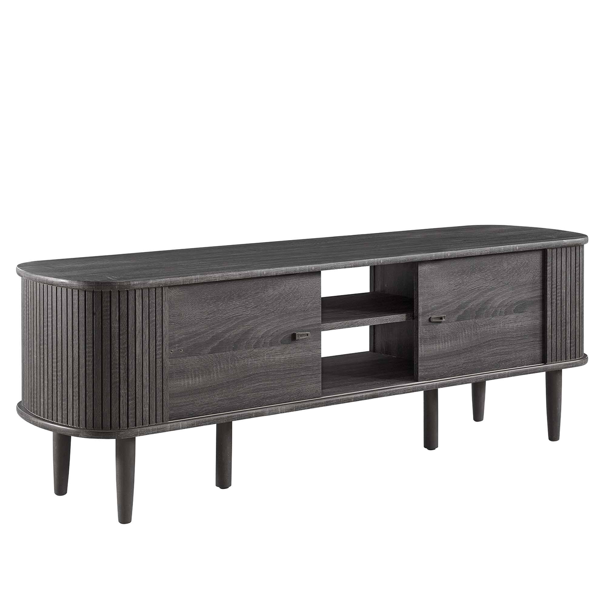 Alt View 2. Modway - Contour 55" TV Stand by Modway - Charcoal.