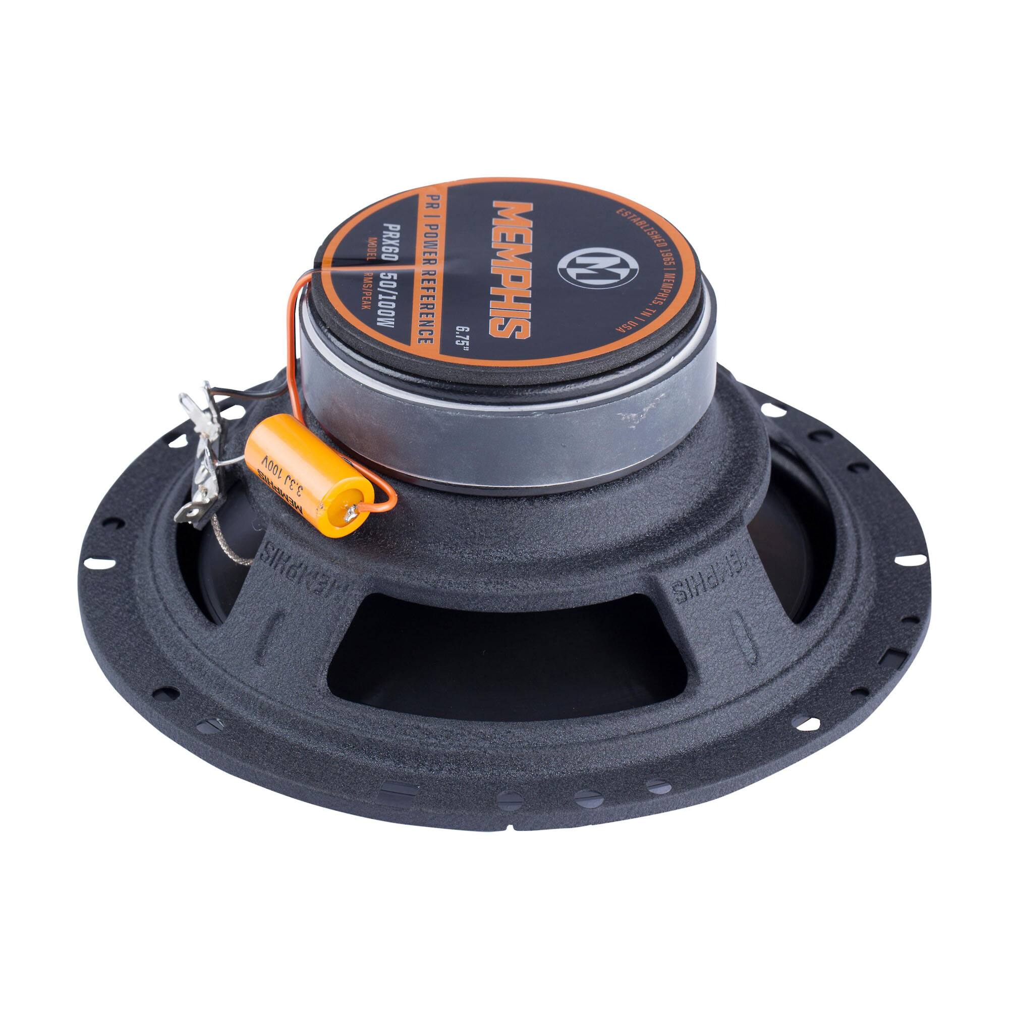 MODEL: PRX60  
US/PEAK 50/100W  
POWER REFERENCE ESTABLISHED  
E36ST 3 1965  
6.75"  
MEMPHIS  
5 I%  
BEMPRIS 3.3J100V  
Ao01  
ree  
EL  
SIKKER  
SIRJRB  

MEMPHIS  
PI 1 | POWER REFERENCE  
PA60  
50/70/100W  
6.75"