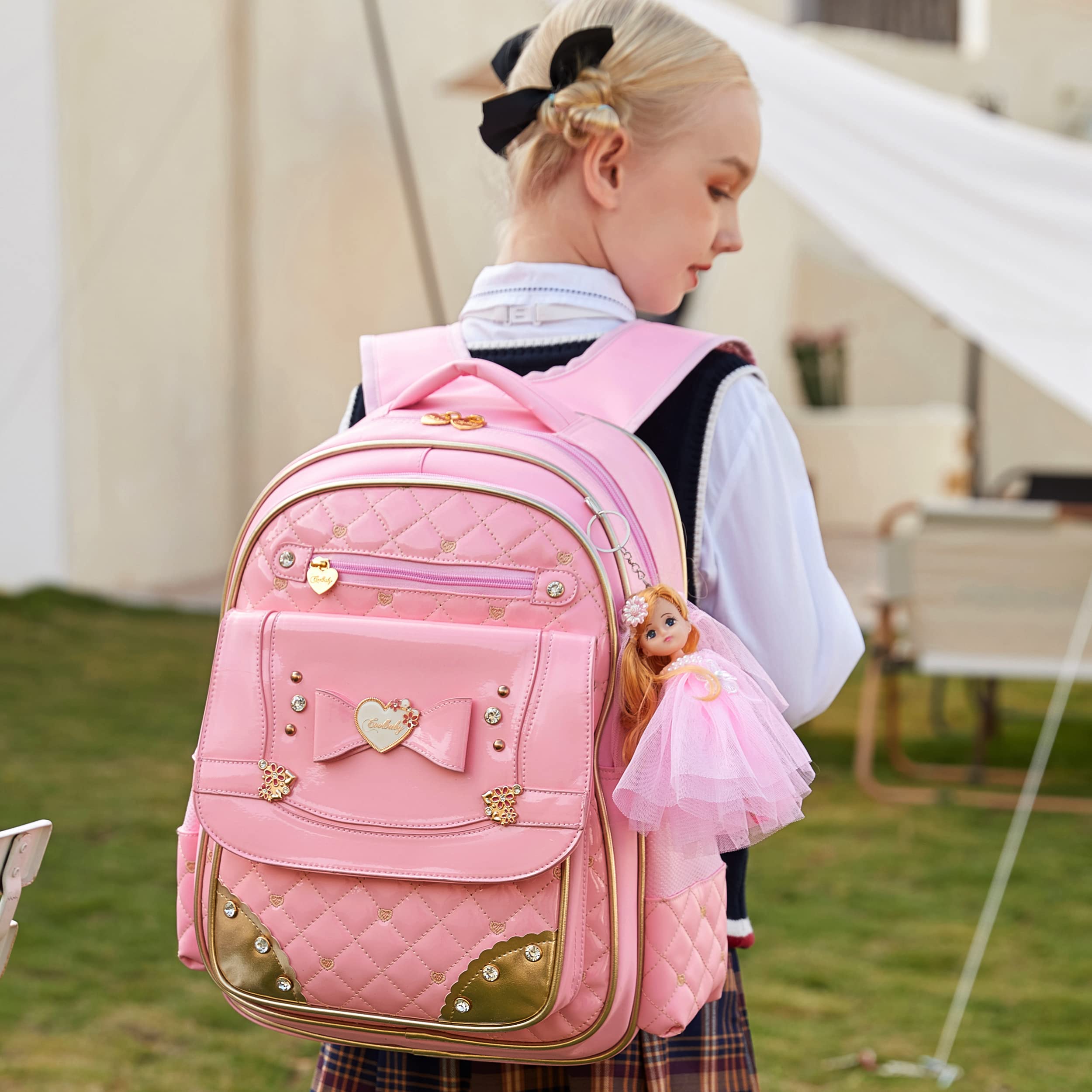 Alt View 3. Pacoar Cade - Backpack For  Waterproof Backpacks School Bag Bookbags Cute Travel Daypack (large A-pink) - Pink-Small.