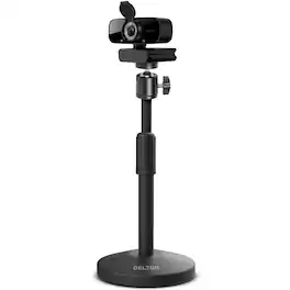 Delton - C24 1080p Webcam and Stand Bundle, Black