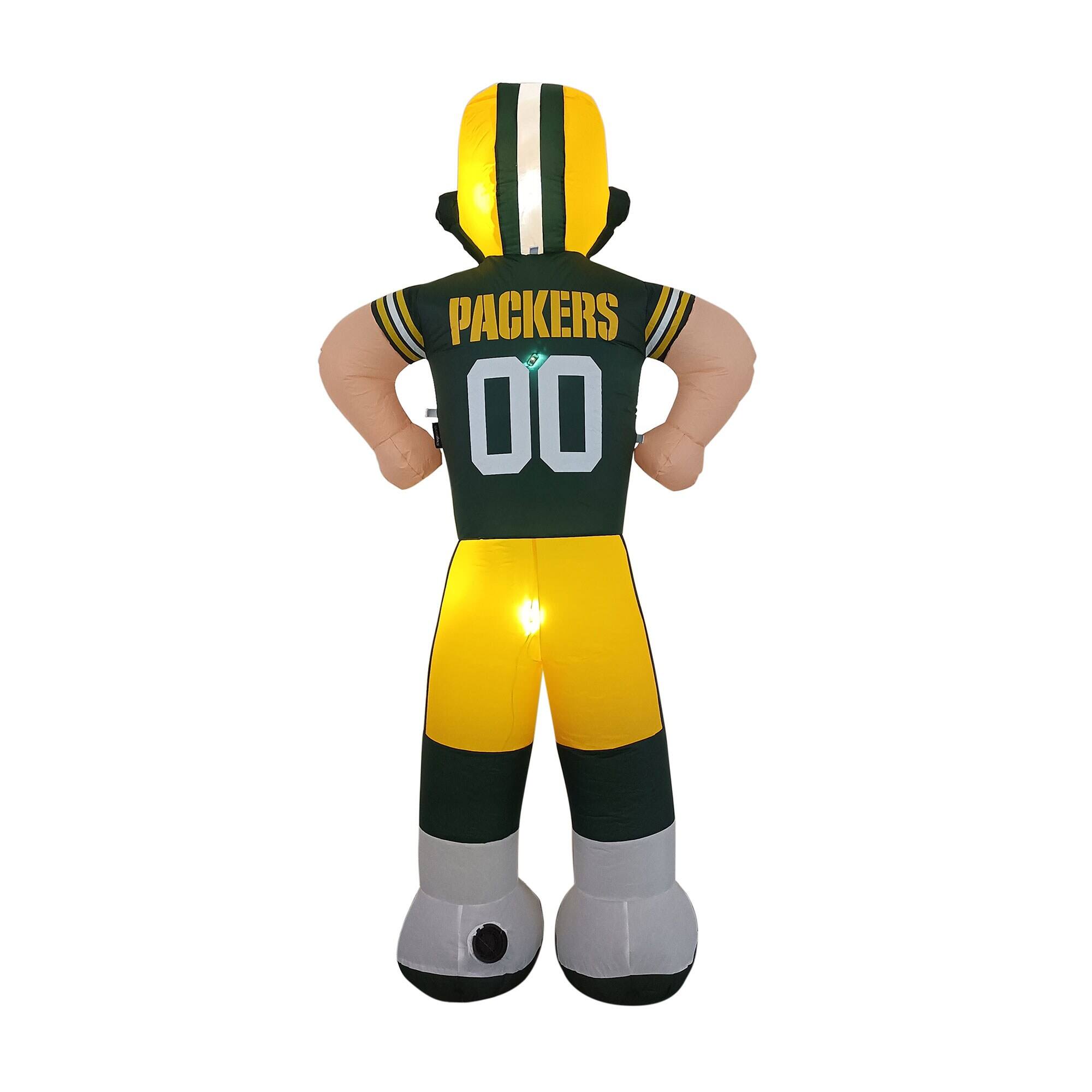 Alt View 2. Logo Brands - Green Bay Packers Player Lawn Inflatable - Multicolor.