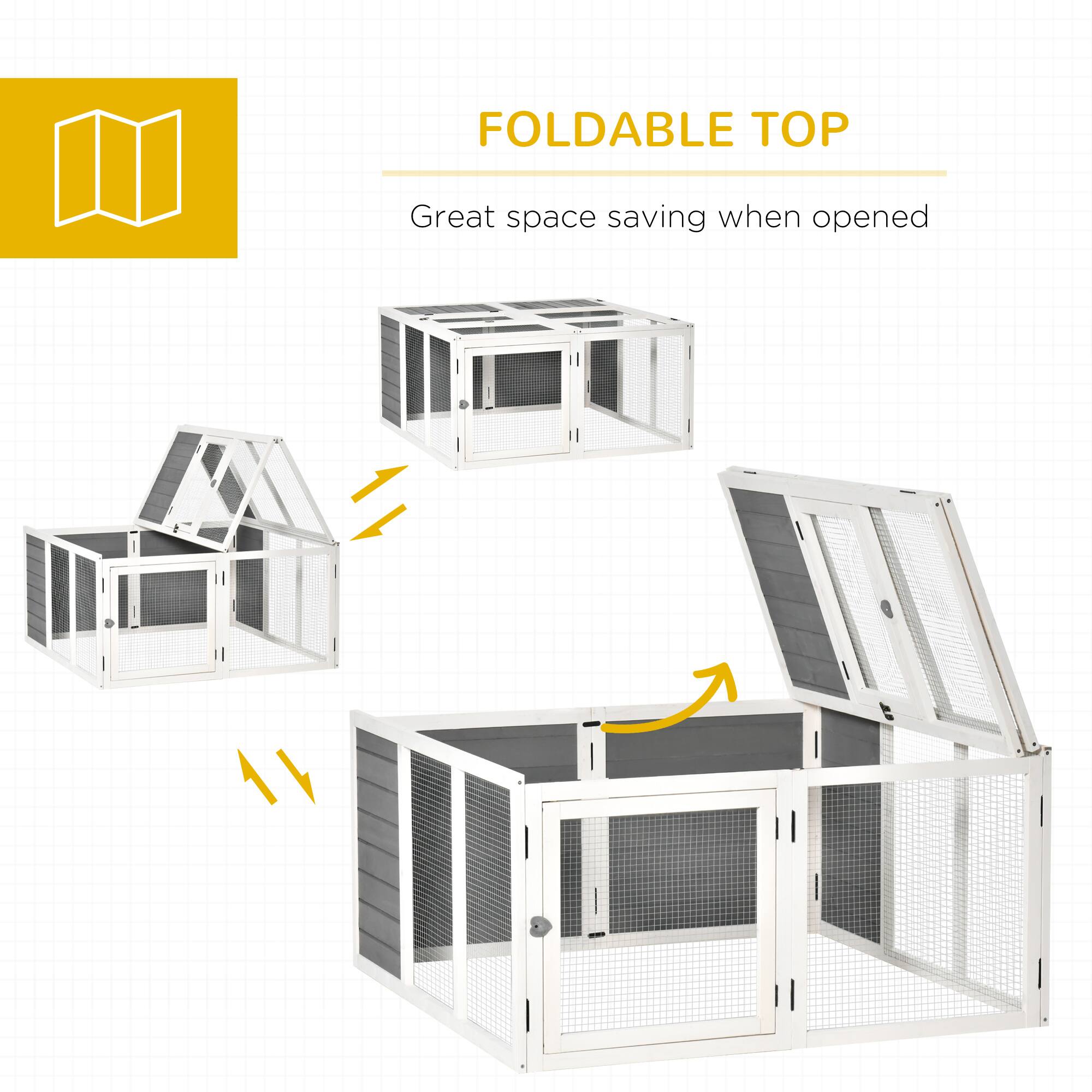 FOLDABLE TOP  
Great space saving when opened