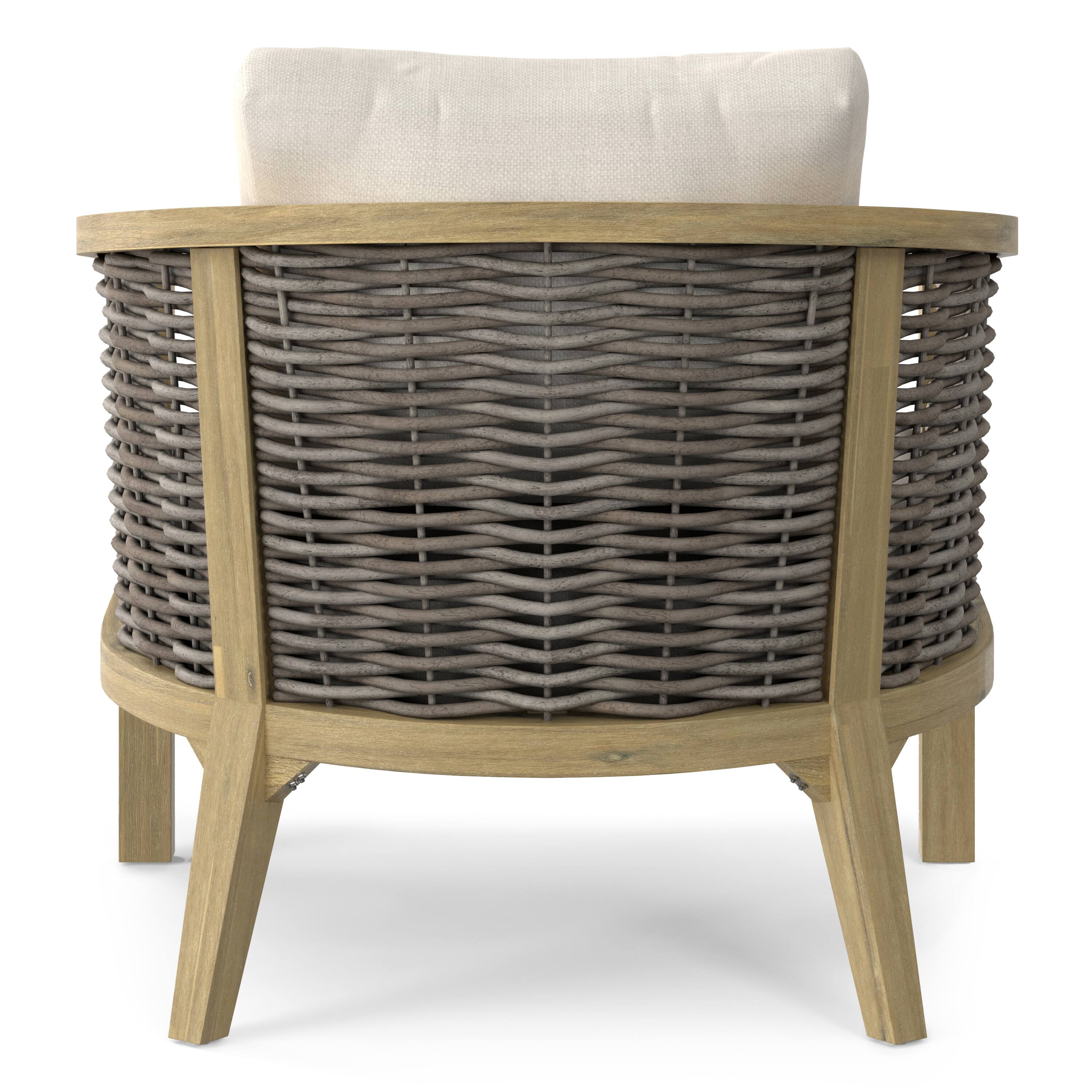 Alt View 2. Simpli Home - Parkside SOLID ACACIA WOOD 32 inch Contemporary Outdoor Conversation Chair (Set of 2) Fully Assembled - Natural.