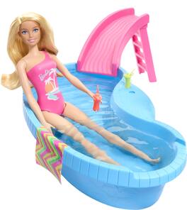 Mattel - Barbie Pool with Doll, Blonde - Collectibles - Multicolor