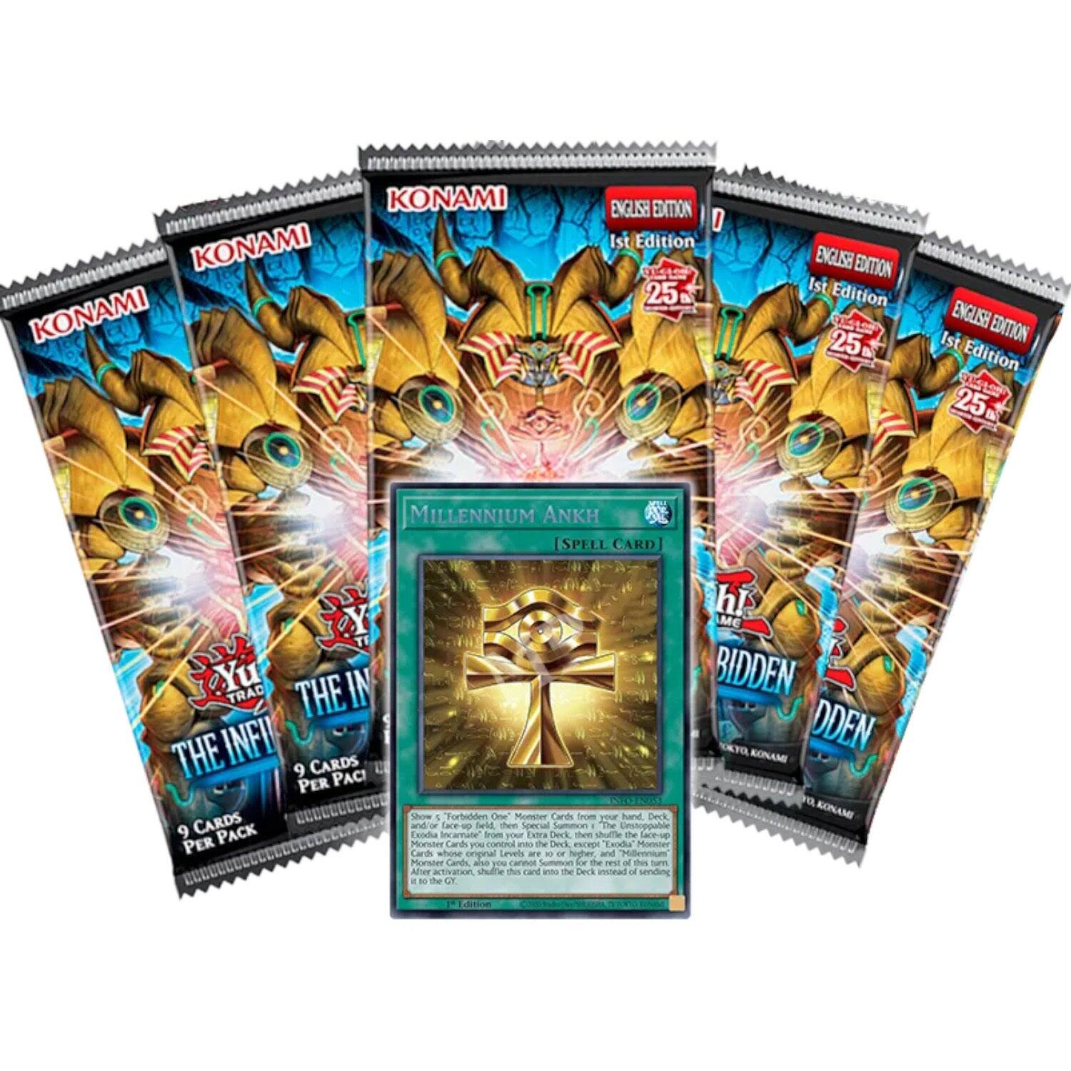 KONAMI KONAMI KONAMI ENGLISH EDITION 1st Edition 25 ENGLISH EDITION 1st Edition 25 B ENGLISH EDITION 1st Edition TUO 25 F2 MILLENNIUM ANKH [SPELL CARD] THE INVISIBLE CARDS 200000000C0 Show and/or Tace-up Torbaren Terld One thee Monster Cards from your hand Deck KONAMI Destoppable 9 PACK Exila Incamate frimm your Extra Der'k then shuffle the nacee PER Monster Cards VOM control Wes the Onk es Taolha" Madster Cards whote original Levels are a or hugher and Milliomium Monster Cards ane yo carol Summon for the -e of thes activation shulle this cr a the Deck vitead of sendiing