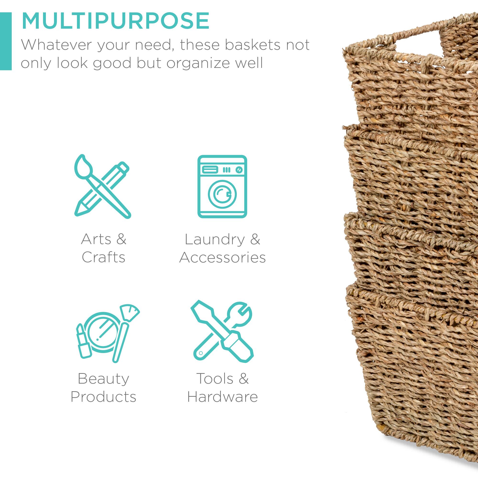 MULTIPURPOSE  
Whatever your need, these baskets not only look good but organize well  

- Arts & Crafts  
- Laundry & Accessories  
- Beauty Products  
- Tools & Hardware