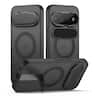 Front. SURITCH - Case for Google Pixel 11 Pro XL Translucent Back Cover with Kickstand & Camera Cover, Compatible with Magsafe - Aurora Black.