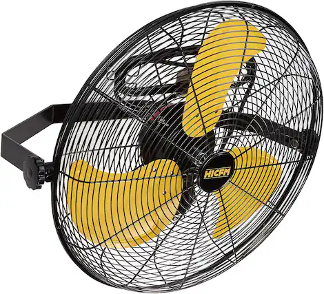 Front. Akoasm - 18" Wall Mount Fan, 4600 CFM High Velocity, 3-Speed TEAO Motor, 180° Tilt, 9FT Cord for Barn, Garage & Workshop.