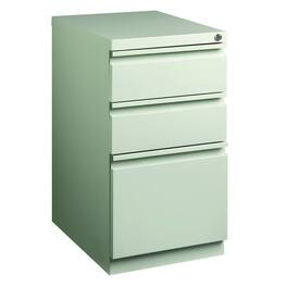 Hirsh - 20" Deep Mobile Pedestal File Cabinet 3 Drawer Box-Box-File, Light - Gray