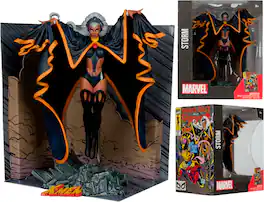 McFarlane Toys - 7.1" Marvel Storm 1:10th Scale Collectible with Scene (Marvel Tales Featuring Spider-Man and The X-Men #236)