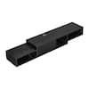 Front. VEVOR - Floating TV Stand, 59" Wall Mount Entertainment Center with Power Outlet & Cable Hole, Modern Floating TV Shelf - Black.