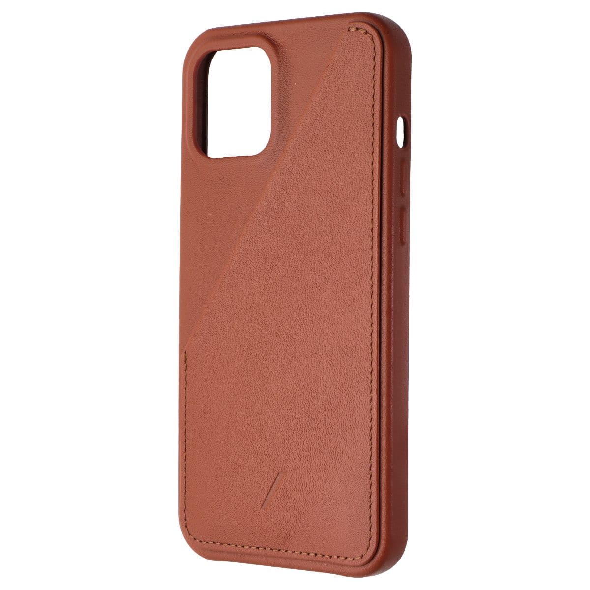 Native Union - Clic Card Case for Apple iPhone 12 Pro Max - Tan Leather - Brown
