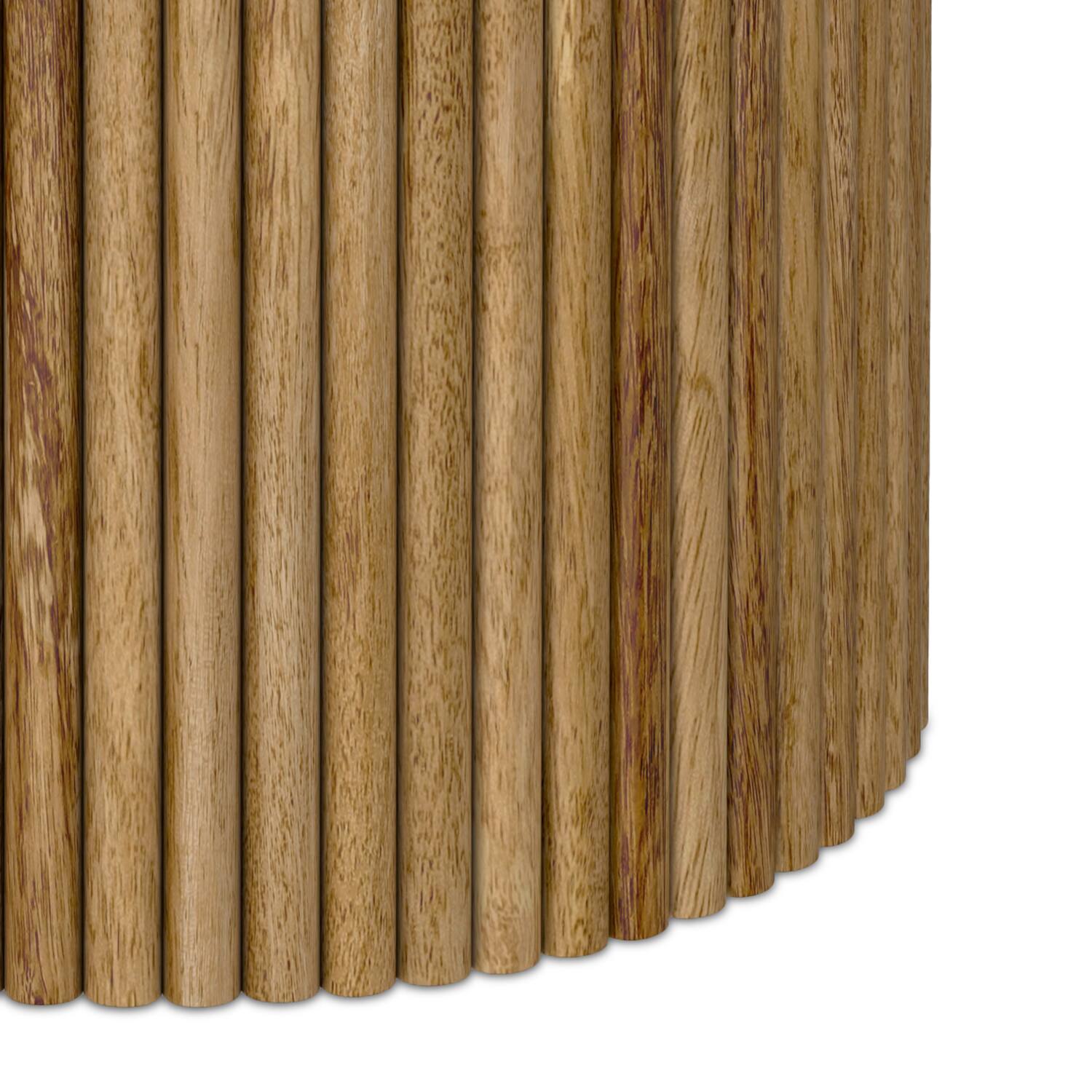 Alt View 7. Simpli Home - Demy 18 inch Wide Solid Mango Industrial Contemporary Accent Table in Natural, Assembled - Natural.
