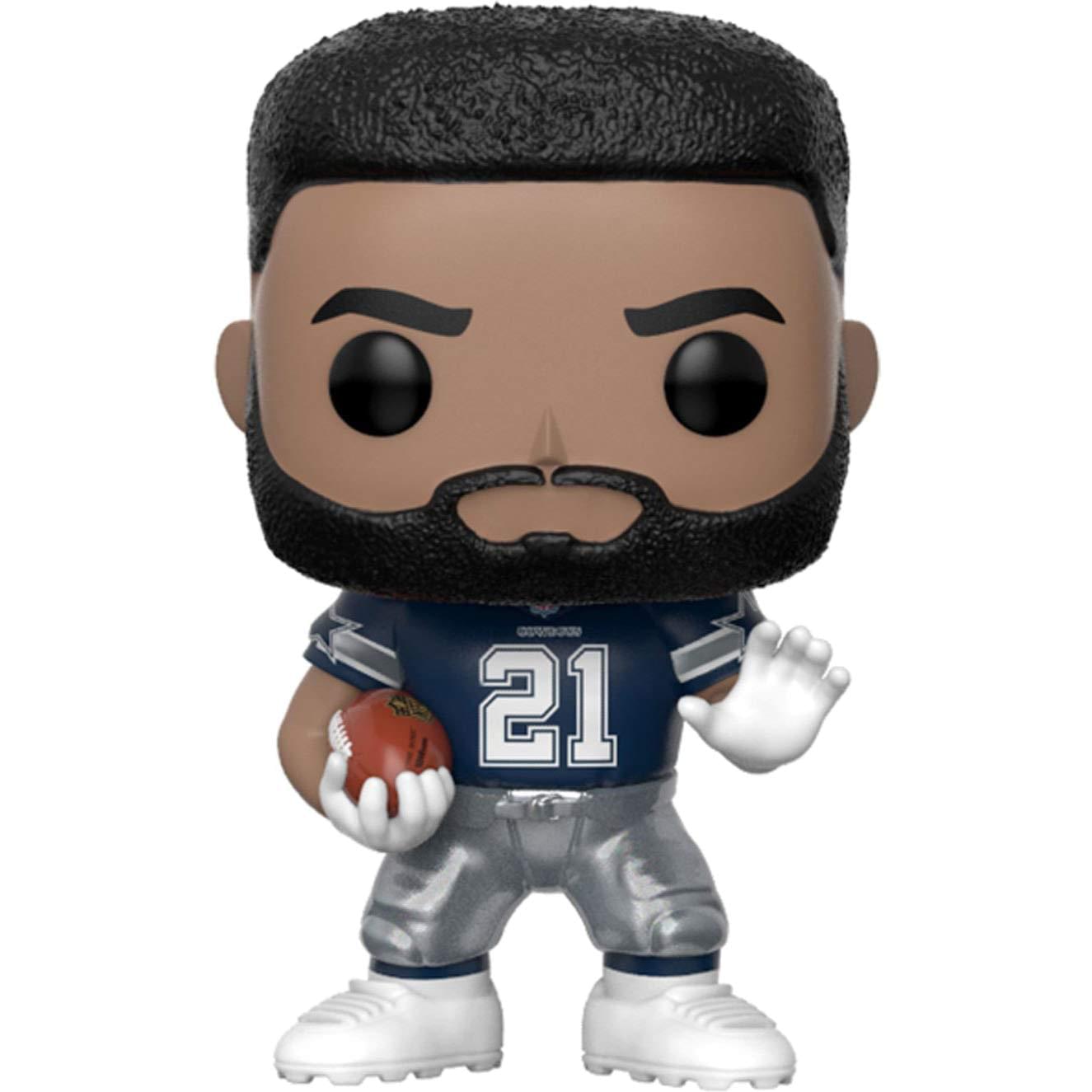 Alt View 1. Funko - Dallas Cowboys NFL Funko POP Vinyl Figure - Ezekiel Elliott Away Uniform.