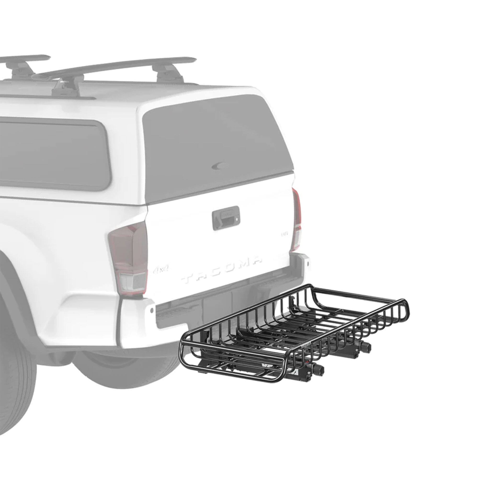 Alt View 8. Yakima - Yakima EXO GearWarrior Sturdy Heavy Duty Alloy Steel Cargo Basket Mount, Black - Black.