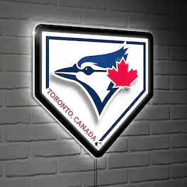 Evergreen Enterprises - Toronto Blue Jays LED Wall Home Plate - Multicolor