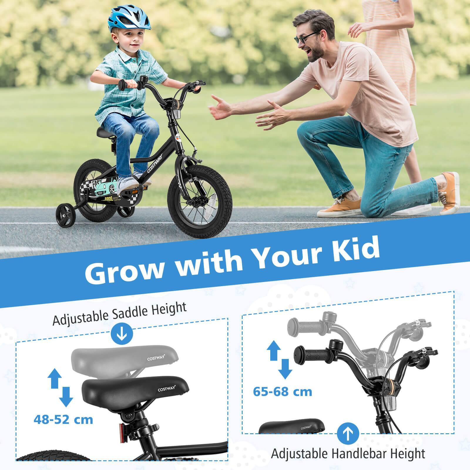 COSTWAY

Grow with Your Kid

Adjustable Saddle Height  
48-52 cm

Adjustable Handlebar Height  
65-68 cm