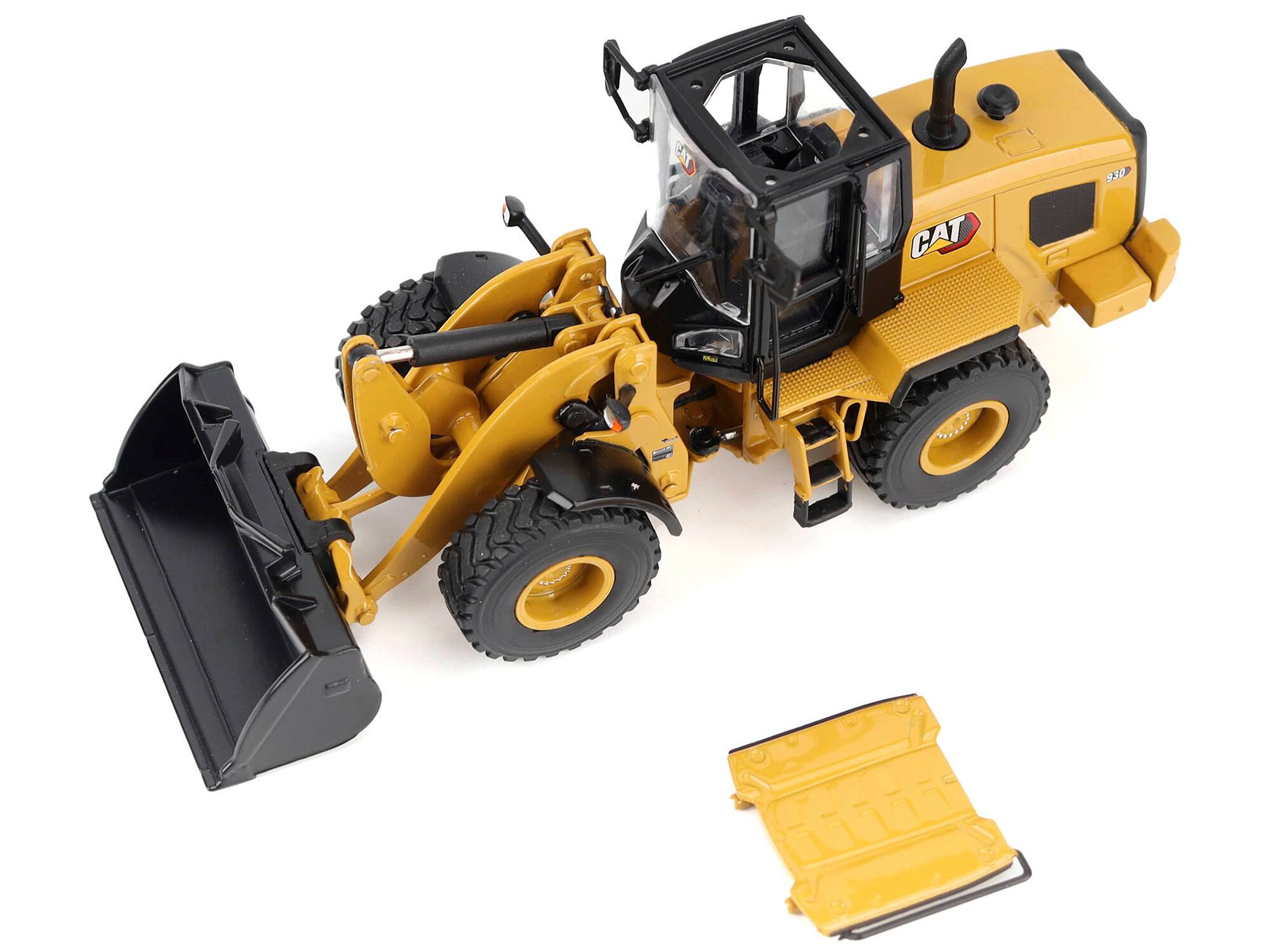 Alt View 1. Diecast Masters - CAT Caterpillar 930 Wheel Loader with Operator Yellow "High Line" Series 1/50 Diecast Model by Diecast Masters.