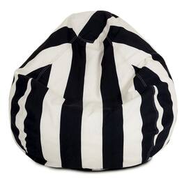 Majestic Home - Small Bean Bag Vertical Stripe - Black