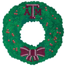 Fan Creations - Texas A&M Aggies 16'' Team Wreath Sign - Green
