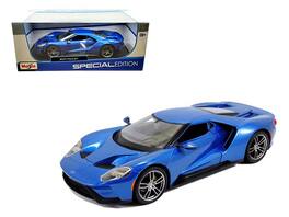 2017 Ford GT 1/18 Diecast Model Car by Maisto - Blue Metallic