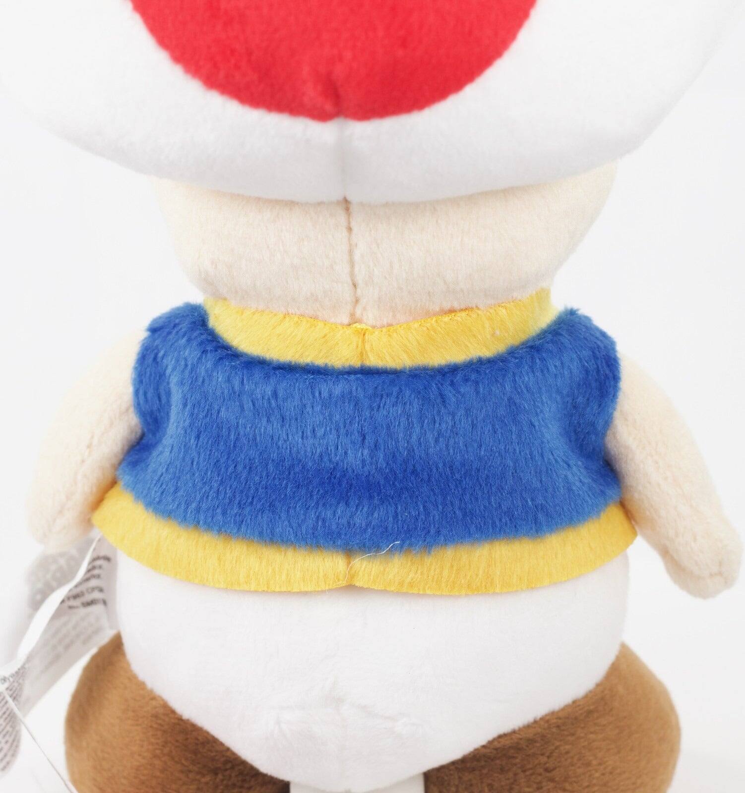 Alt View 3. Little Buddy - Super Mario All Star Collection 8 Inch Plush | Toad - Red.