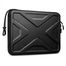 Front. Kitcheniva - Hard Shell Laptop Sleeve Case For Chromebook, MacBook Pro 14 2023 M3 - Black.