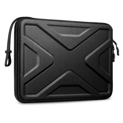 Front. Kitcheniva - Hard Shell Laptop Sleeve Case For Chromebook, MacBook Pro 14 2023 M3 - Black.