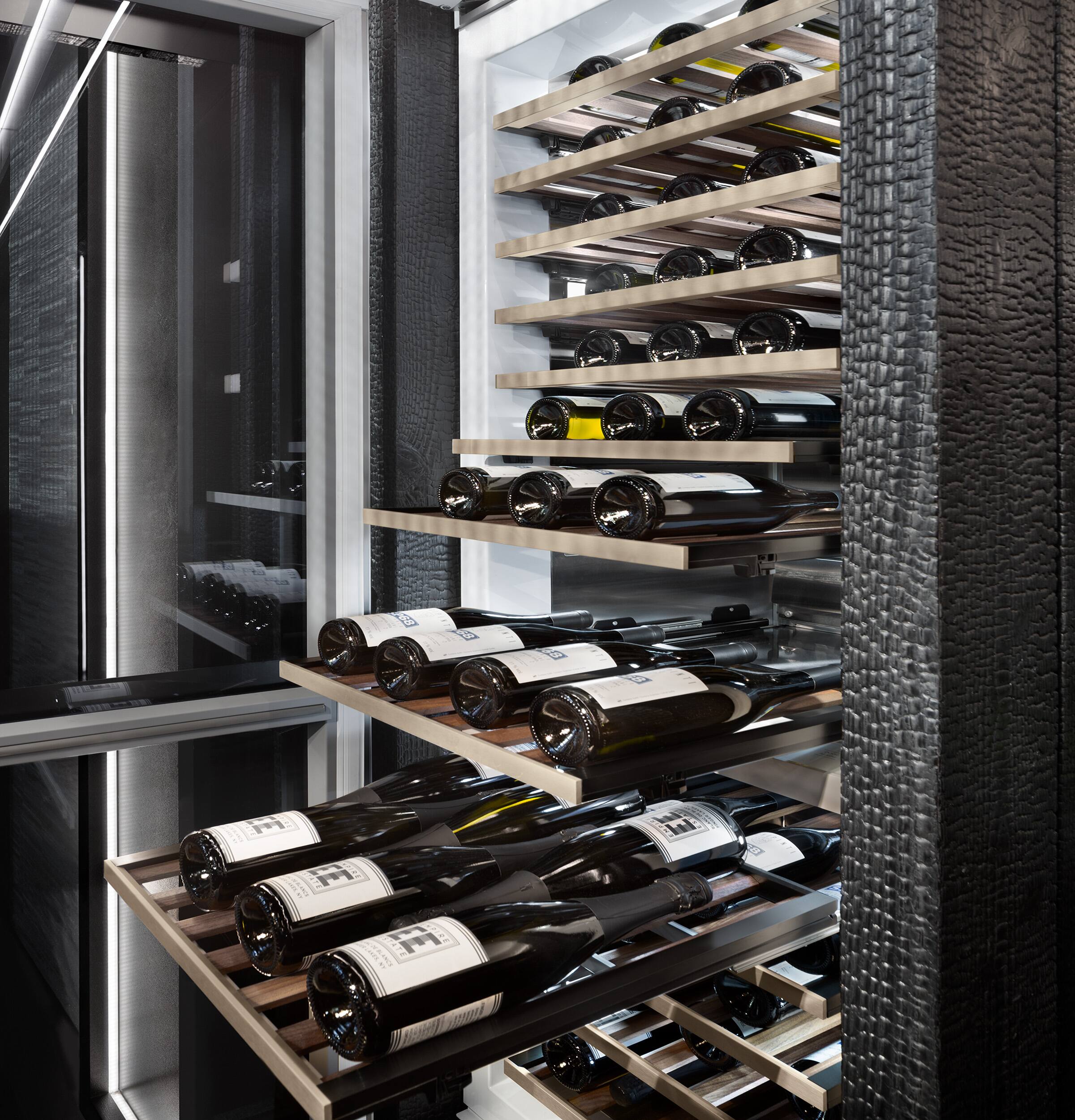 Alt View 16. Monogram - 91-Bottle Built-In Dual Zone Wine Cooler with 13 Full Extension Shelves - Custom.
