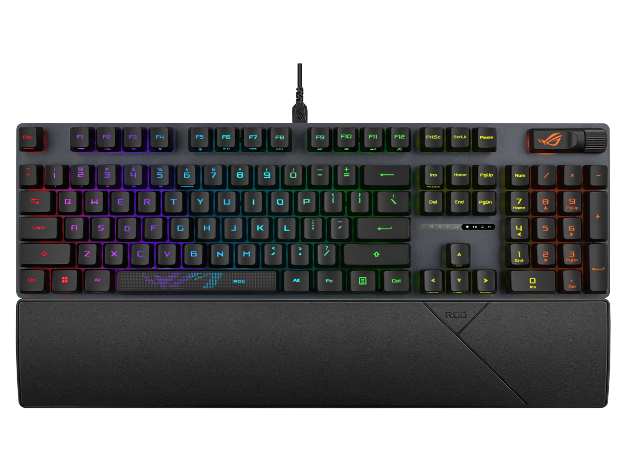 ASUS - ROG Strix Scope II RX Keyboard - IP57, Dampening Foam, Pre-lubed RX Red Switches, RGB - Black