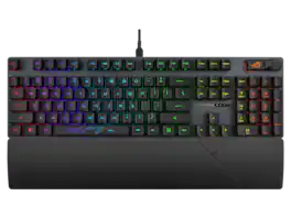 ASUS - ROG Strix Scope II RX Keyboard - IP57, Dampening Foam, Pre-lubed RX Red Switches, RGB - Black
