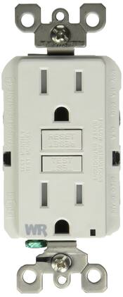 Leviton - GFCI Duplex Receptacle 2-Outlet 15A 125V Tamper-Resistant - White