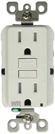 LEVITON SP RESISTANT TAMPER S F(UL)S 10 Y RESET MONTHLY MENSUEL RESET TEST TEST TEST TEST WR SUIVEZ FOLLOW INSTRUCTIONS INSTRUCTIONS 125V 15A 60Hz CLA SPEO GRADE