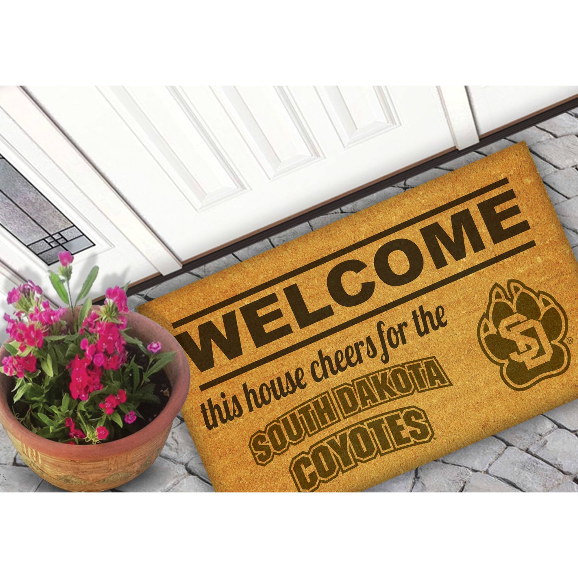 WELCOME  
this house cheers for the  
SOUTH DAKOTA  
COYOTES