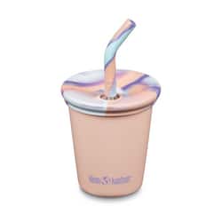 Klean Kanteen - 10oz Kid's Cup with Straw Lid - Peach Parfait