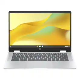 HP - Refurbished Excellent - Chromebook x360 14b-cd0007ca 14" Intel Processor N100 0.8 GHz up to 3.4 GHz 4GB RAM 128GB UFS ChromeOS - Silver