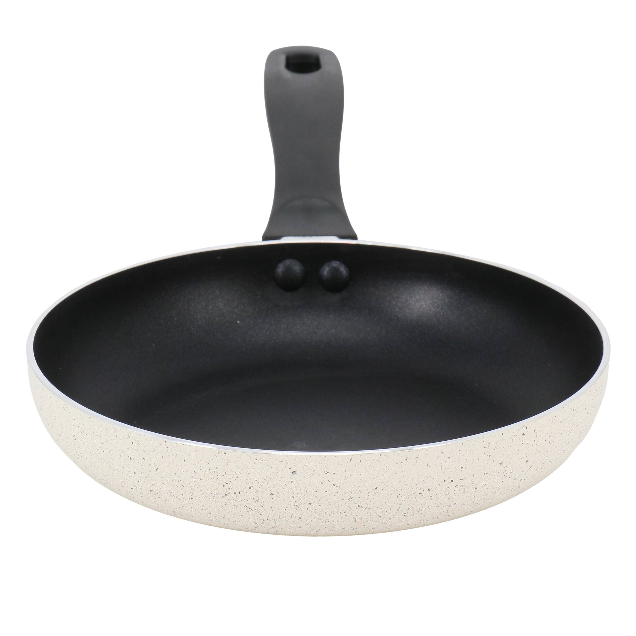 Alt View 1. Oster - Oster Clairborne 8 Inch Round Nonstick Aluminum Frying Pan in Linen - Linen.