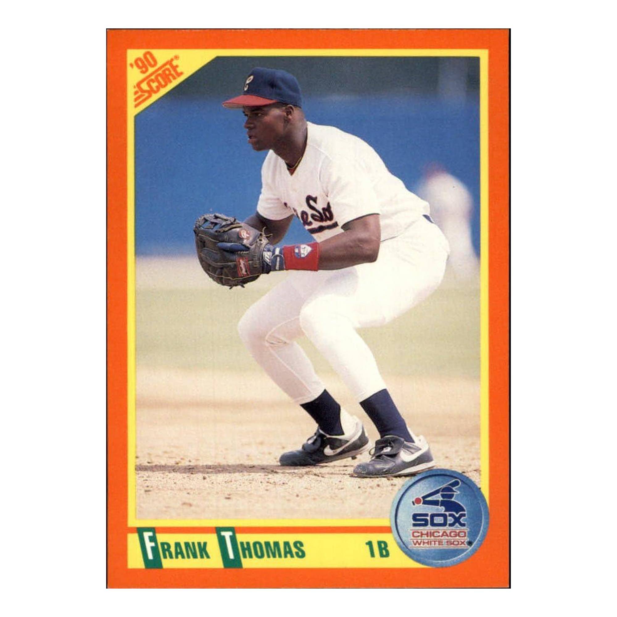 90 SCORE  
8  
B  
eSo  
1  
FRANK THOMAS  
CHICAGO WHITE SOX  
1B