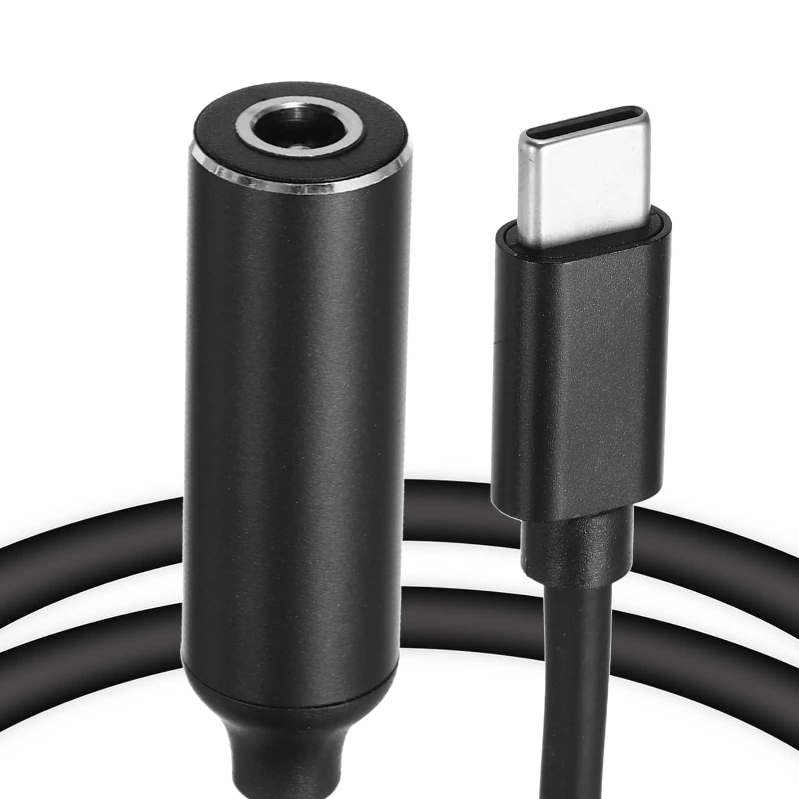 Unique Bargains - 0.6FT USB C to DC 5.5x2.5mm PD Charging Cable, 5/9/20V 65W 3.25A, for Router, Camera, TV Box, Desk Lamp - Black