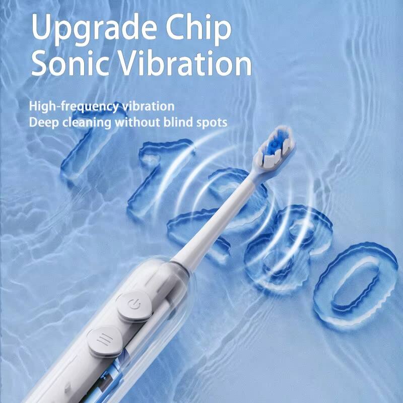 Upgrade Chip Sonic Vibration  
High-frequency vibration  
Deep cleaning without blind spots