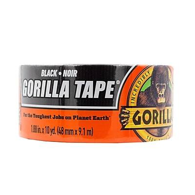 BLACK - NOIR  
GORILLA TAPE  
INCREDIBLY  
For the Toughest Jobs on Planet Earth  
1.88 in x 10 yd (48 mm x 9.1 m)  
100%