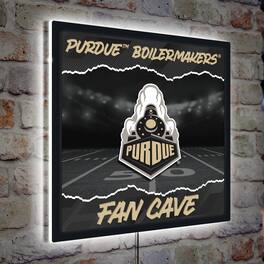 Evergreen Enterprises - Purdue Boilermakers 23" LED Fan Cave Square-Shaped Lighted Wall Sign - Multicolor