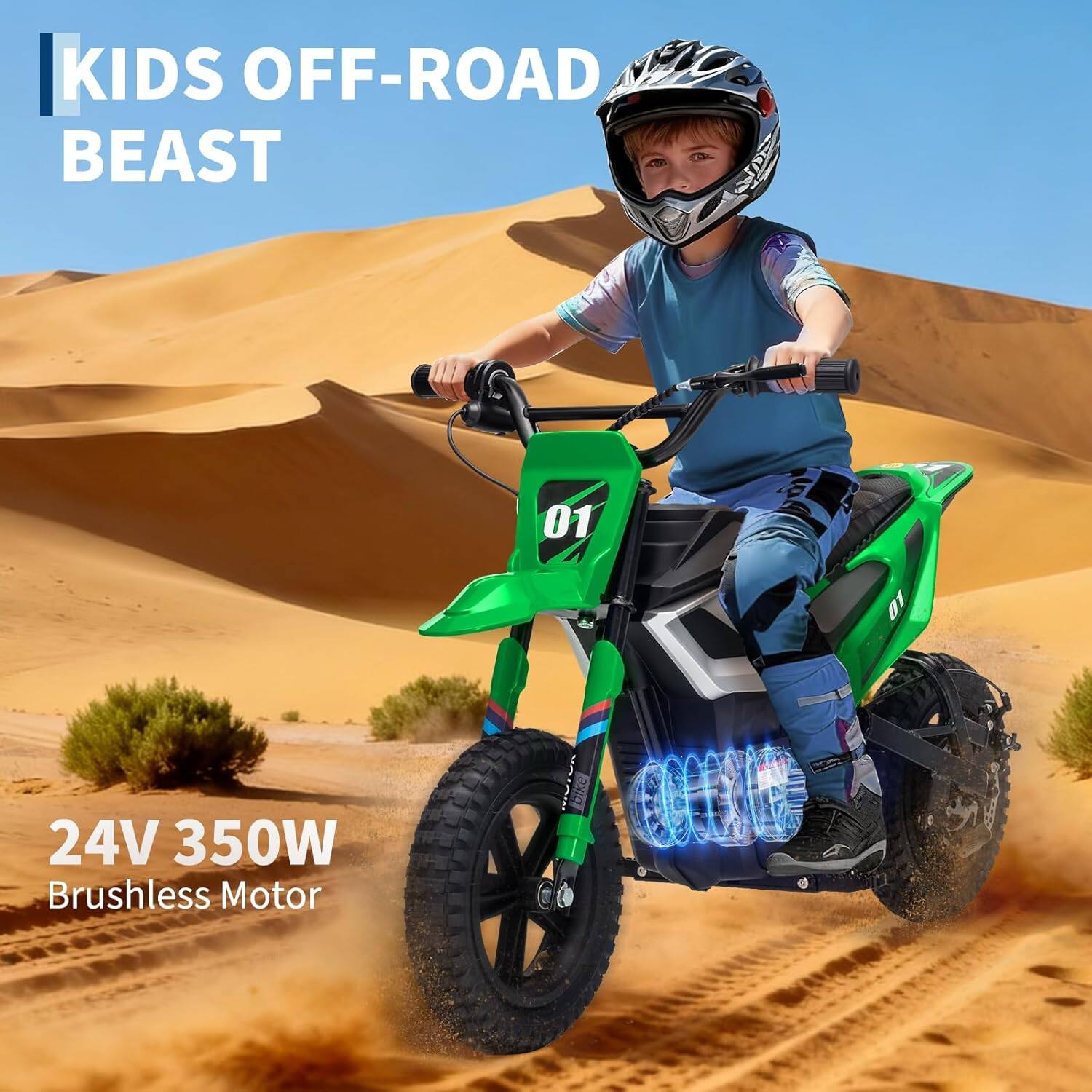 KIDS OFF-ROAD BEAST

01

24V 350W Brushless Motor