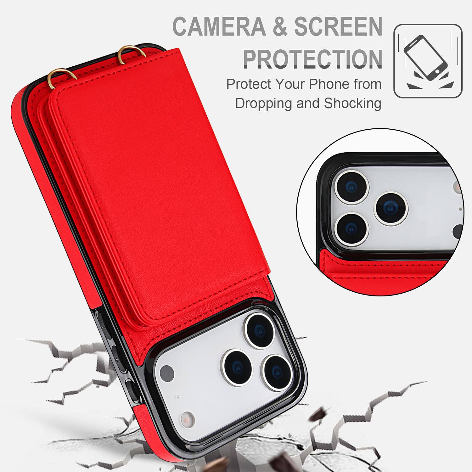 CAMERA & SCREEN PROTECTION  
Protect Your Phone from Dropping and Shocking
