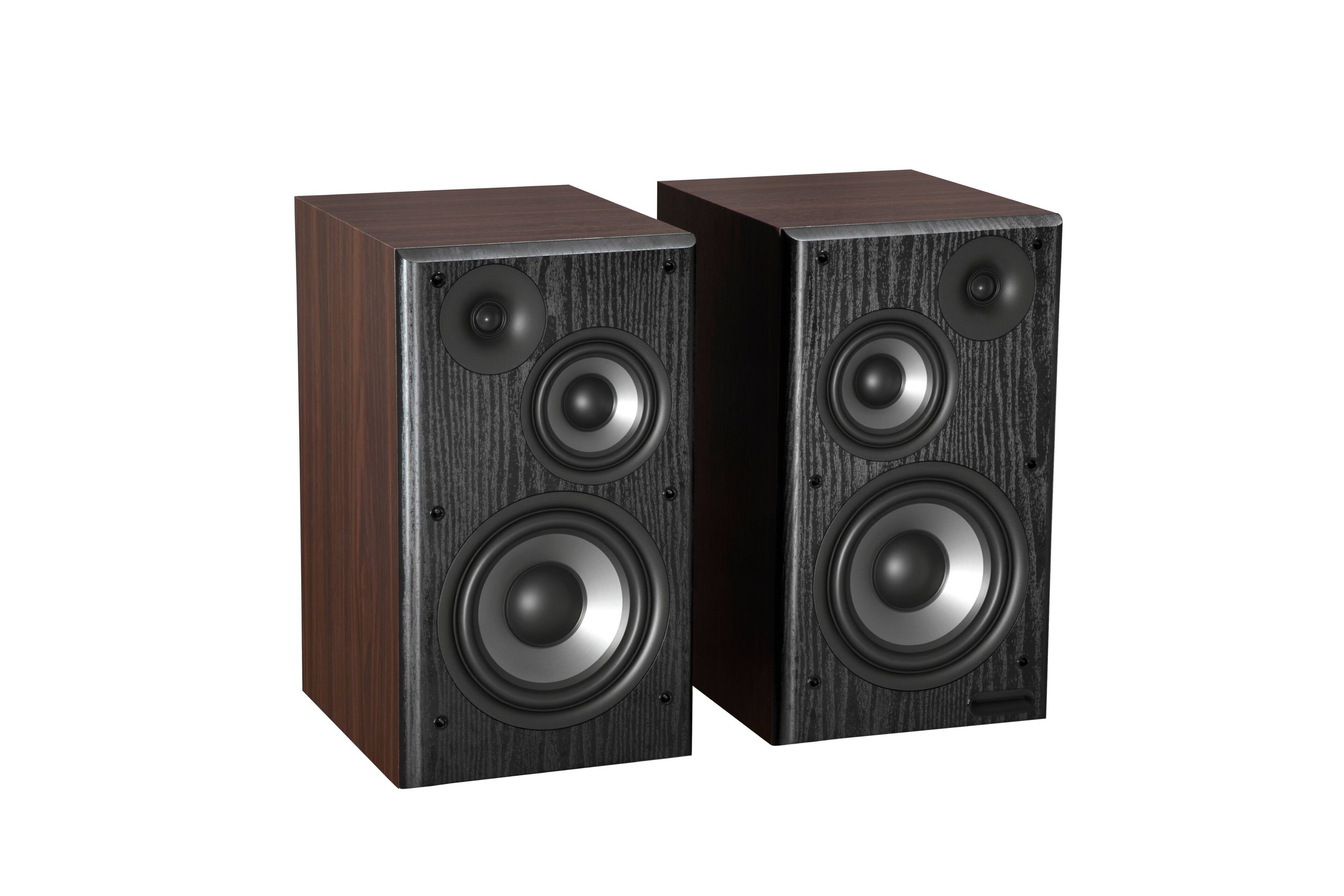 Back. Edifier - R2750DBMKII Audiophile Active Bookshelf Bluetooth 6.0 and Optical Input - 2.0 Speaker (Pair) - Brown.