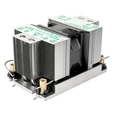 Front. SilverStone - SST-XE02-4677B 2U small form factor server / workstation CPU cooler for Intel LGA4677/4710 sockets - Black.