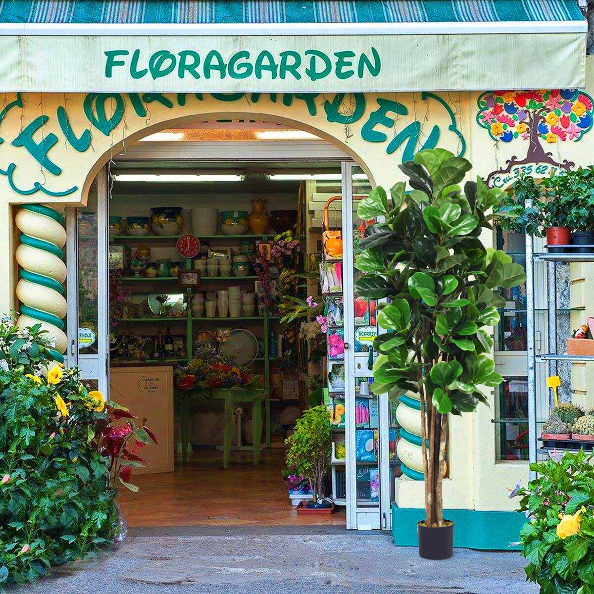 The corrected text is: "FLORAGARDEN"